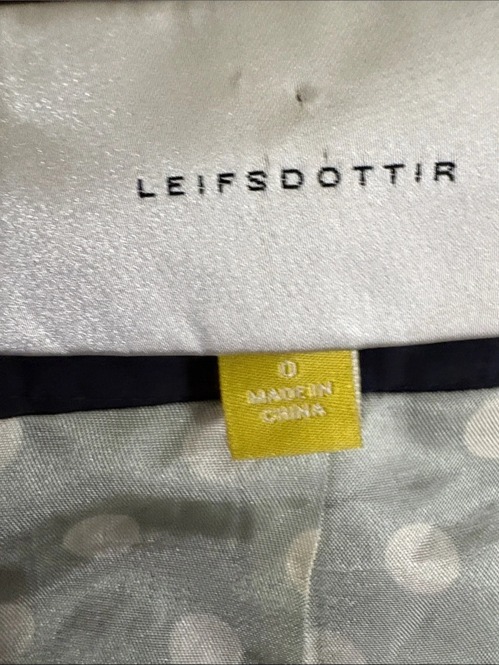 leifsdottir Anthropologie navy blue tiered grosgrain ribbon Skirt women’s size 0